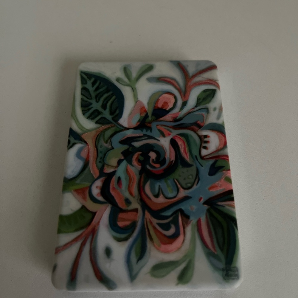 Allen Designs Fleuri Floral Compact Mirror with Multicolor Design